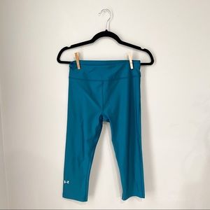 Under Armour Cropped Turquoise Leggings